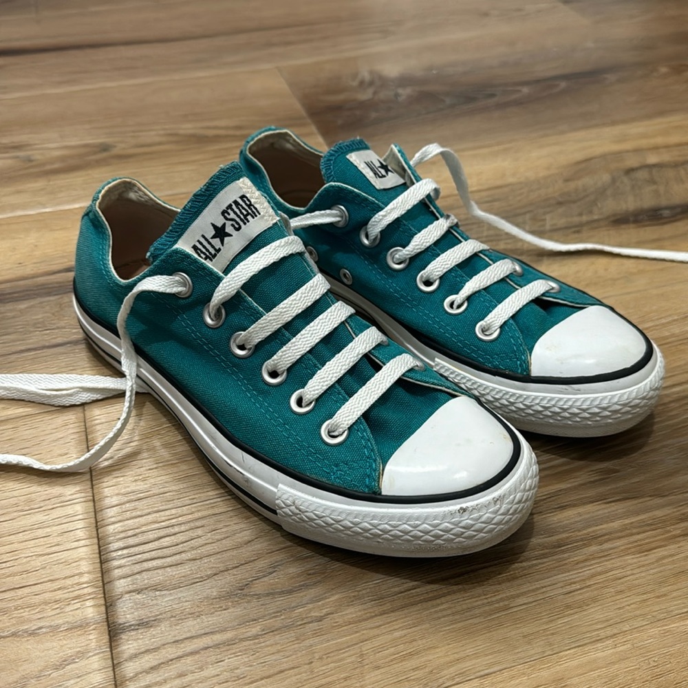 Teal Converse Chucks